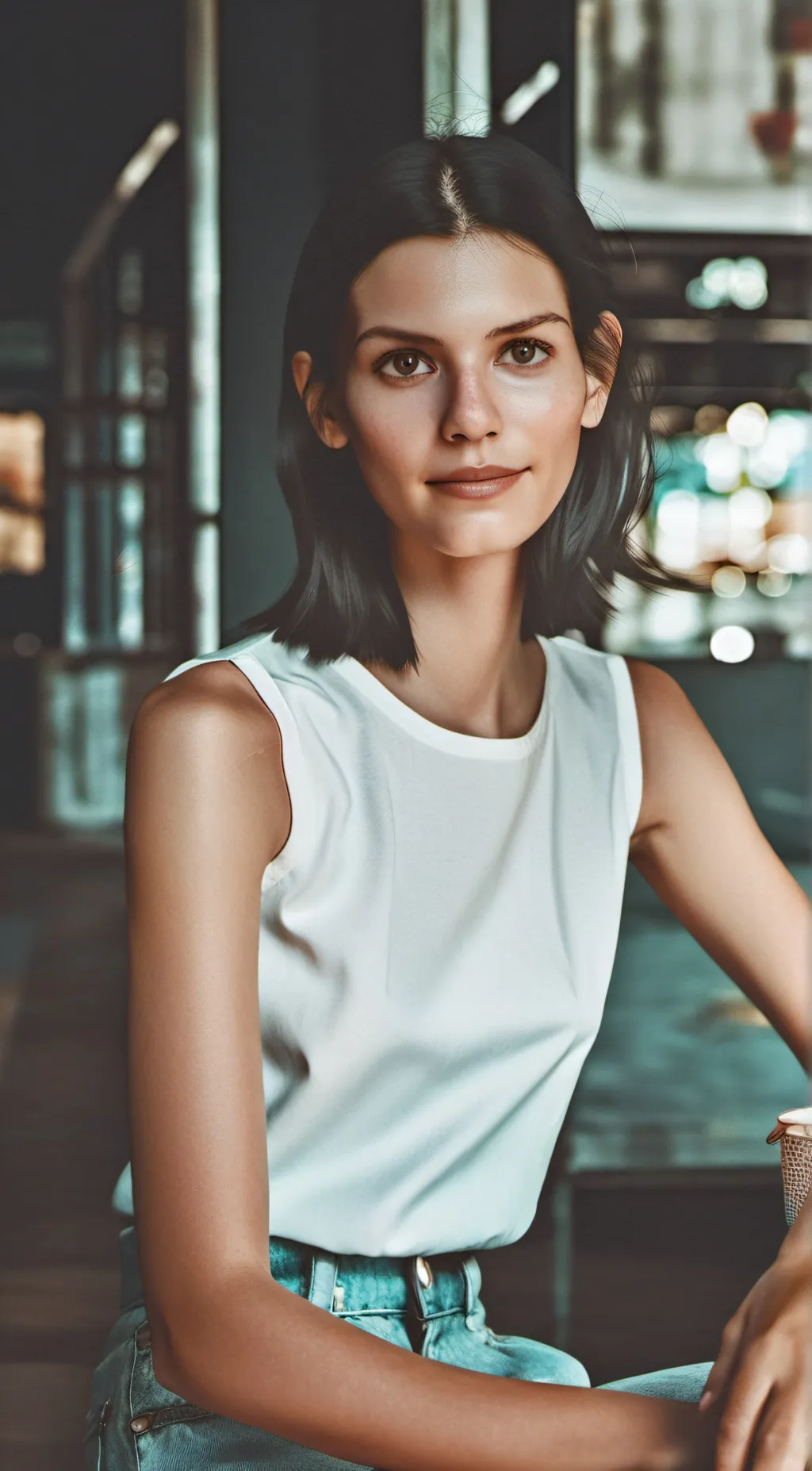 ai character: Ashley background