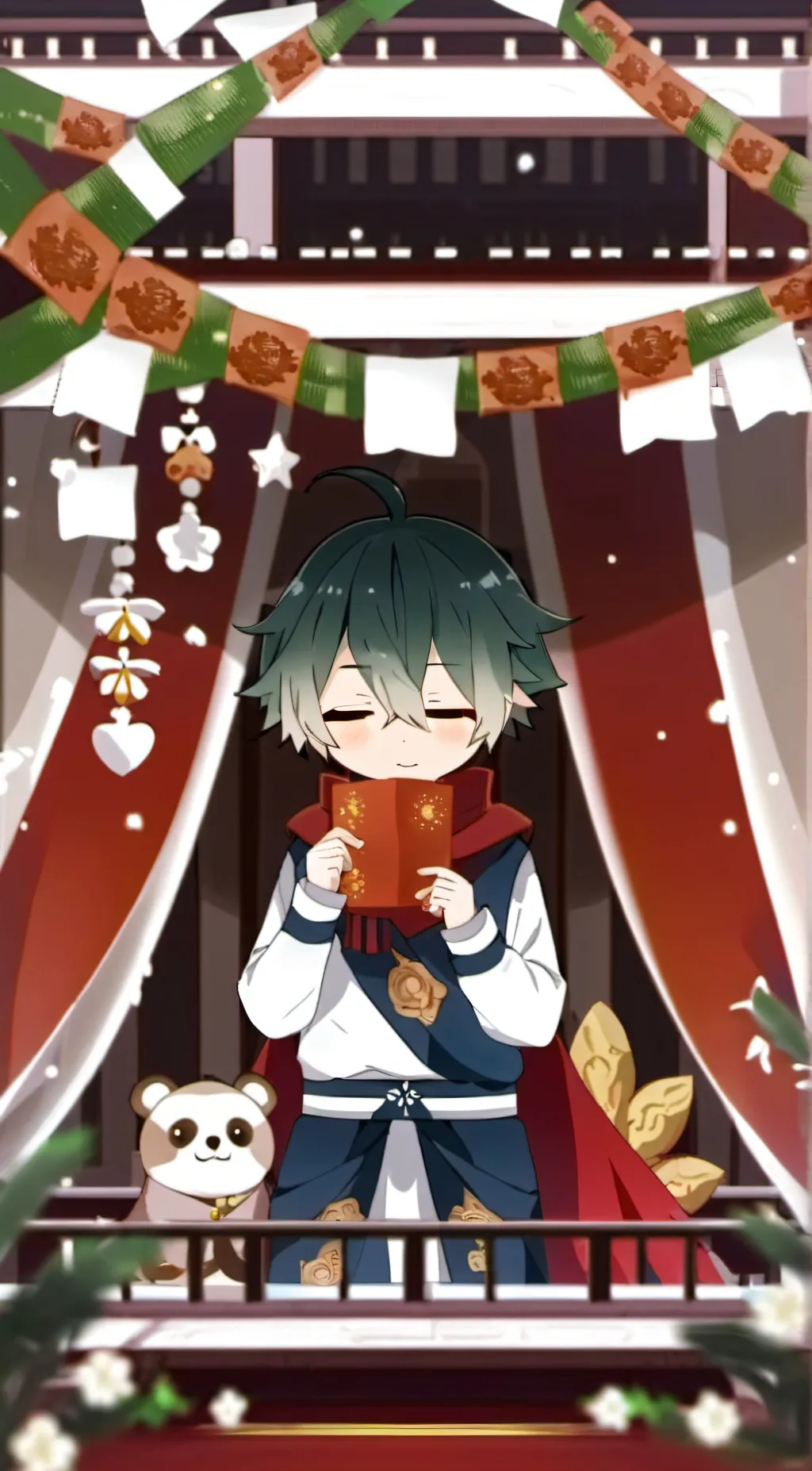 ai character: Deku and bakugo  background