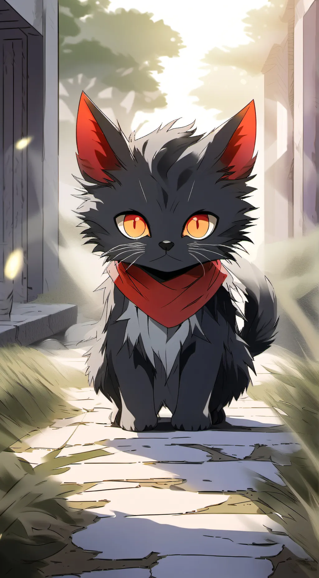ai character: Alastor cat :D background