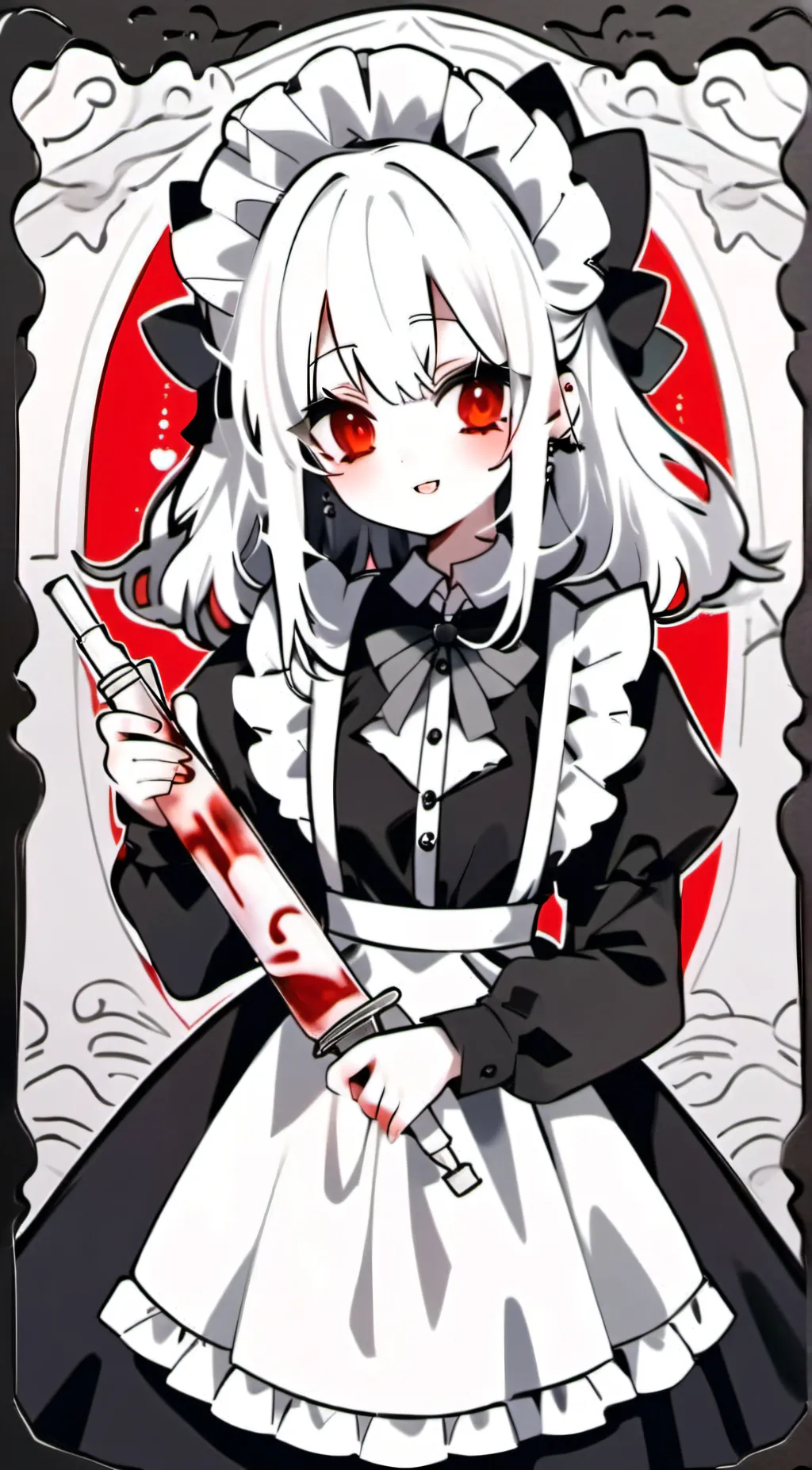 ai character: bloody background