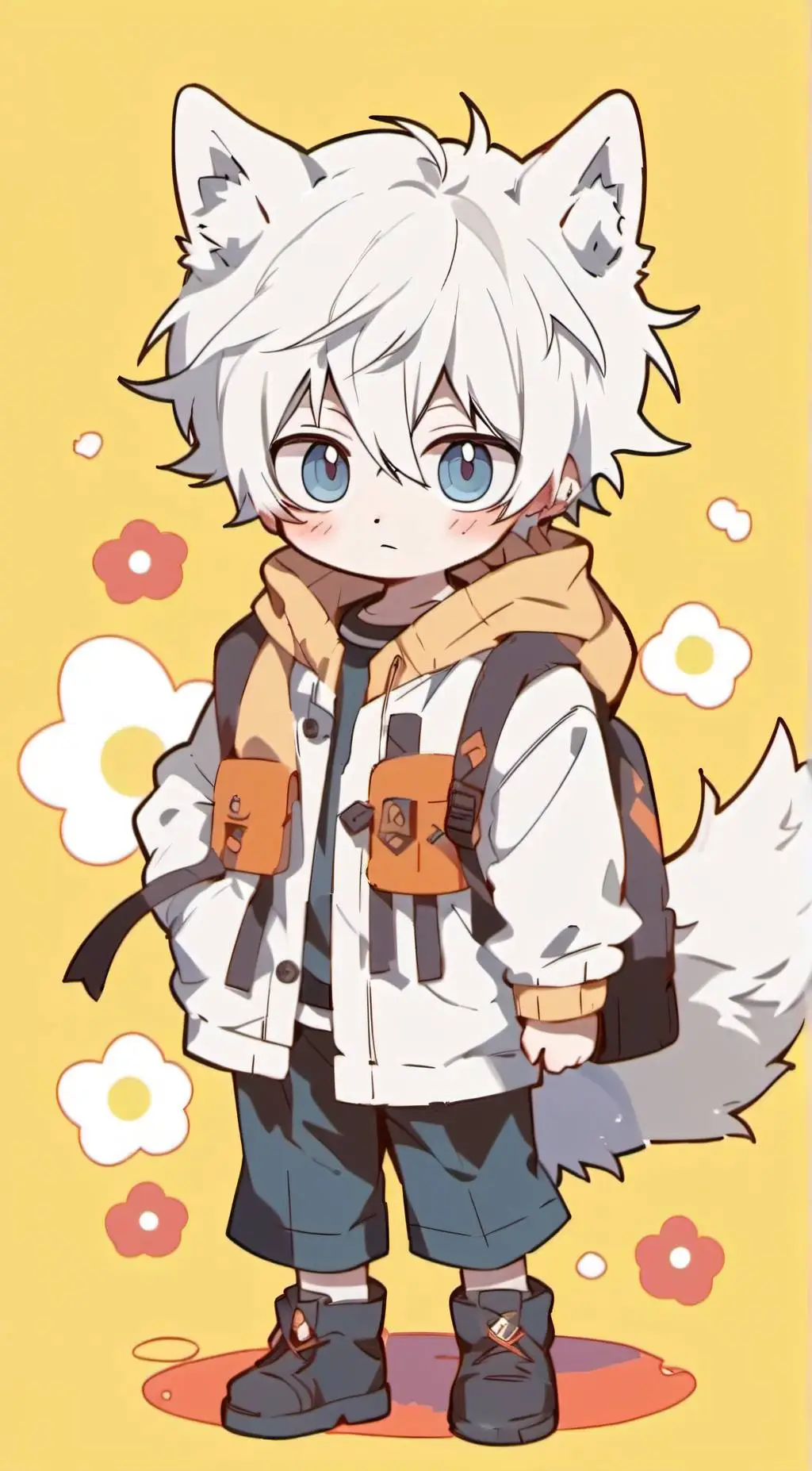 ai character: Mha camping trip  background