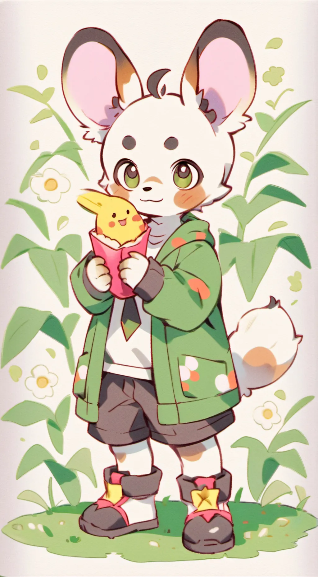 ai character: bambi(NOT THE DER) background