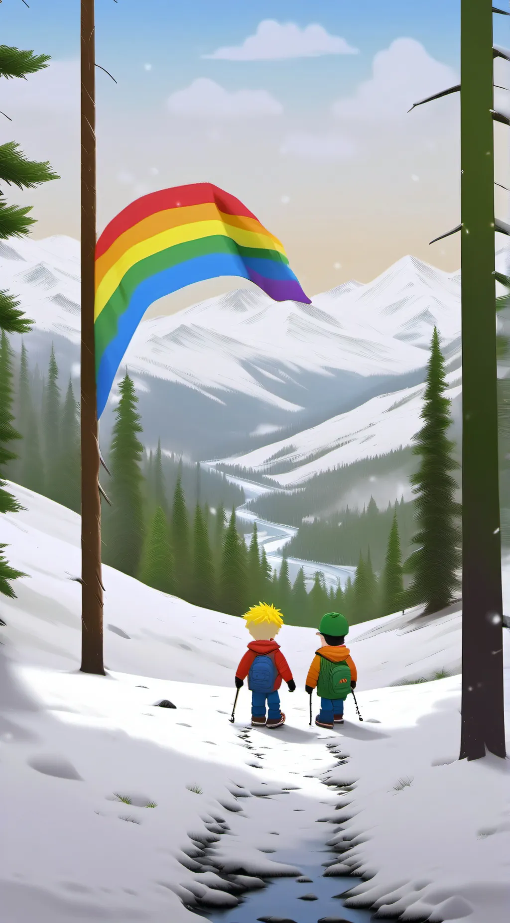 ai character: South Park Pride   background
