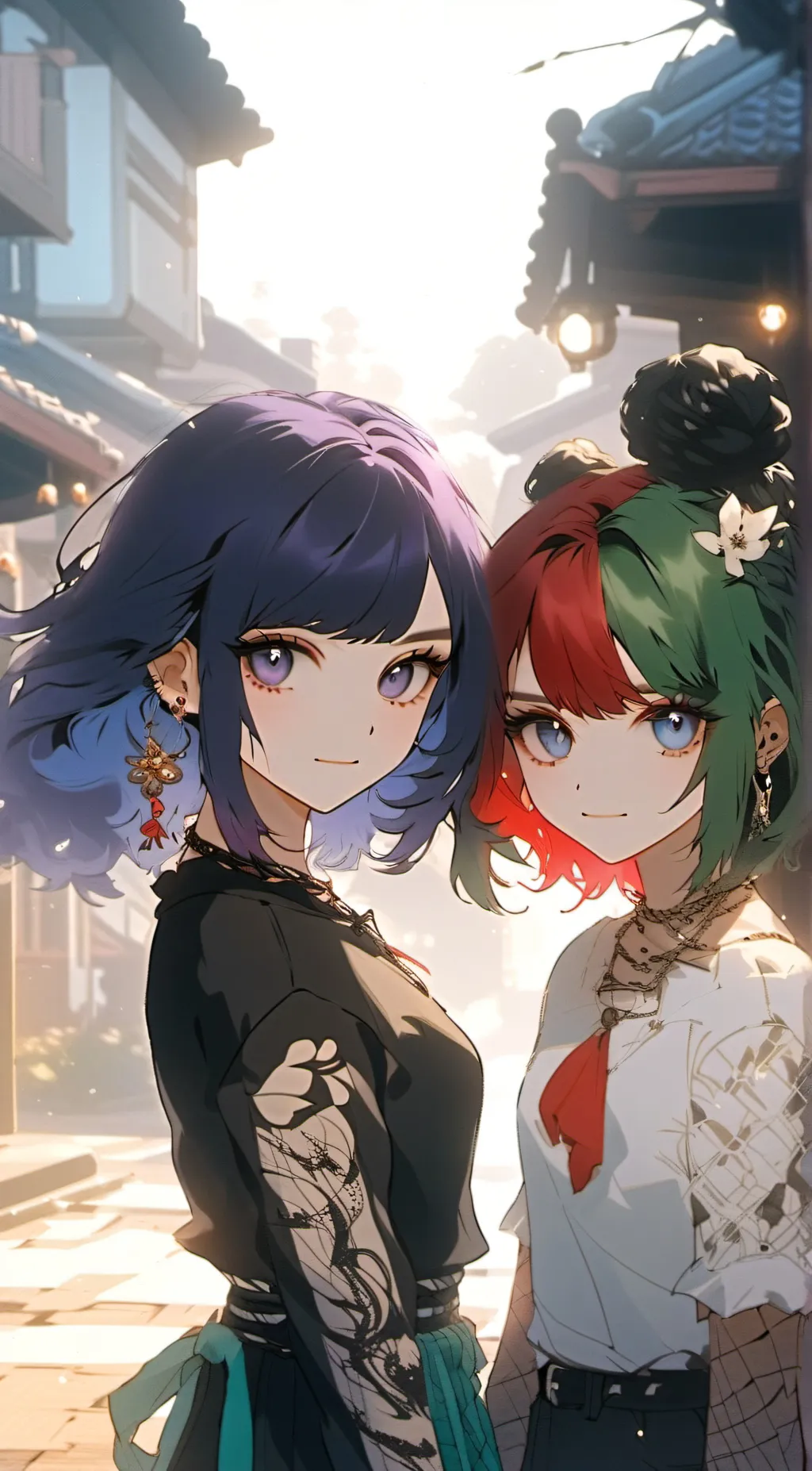 ai character: Kimi and Mimi  background