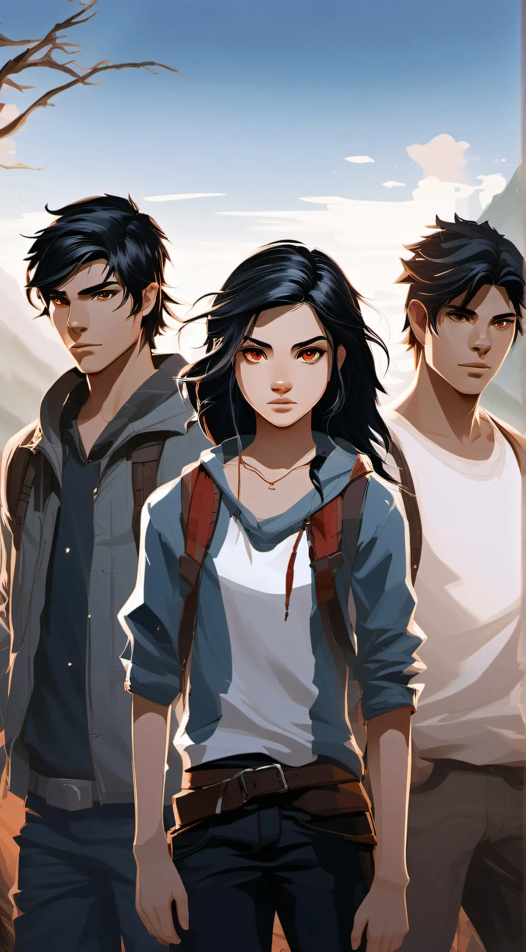 ai character: James, Alex, Penny background