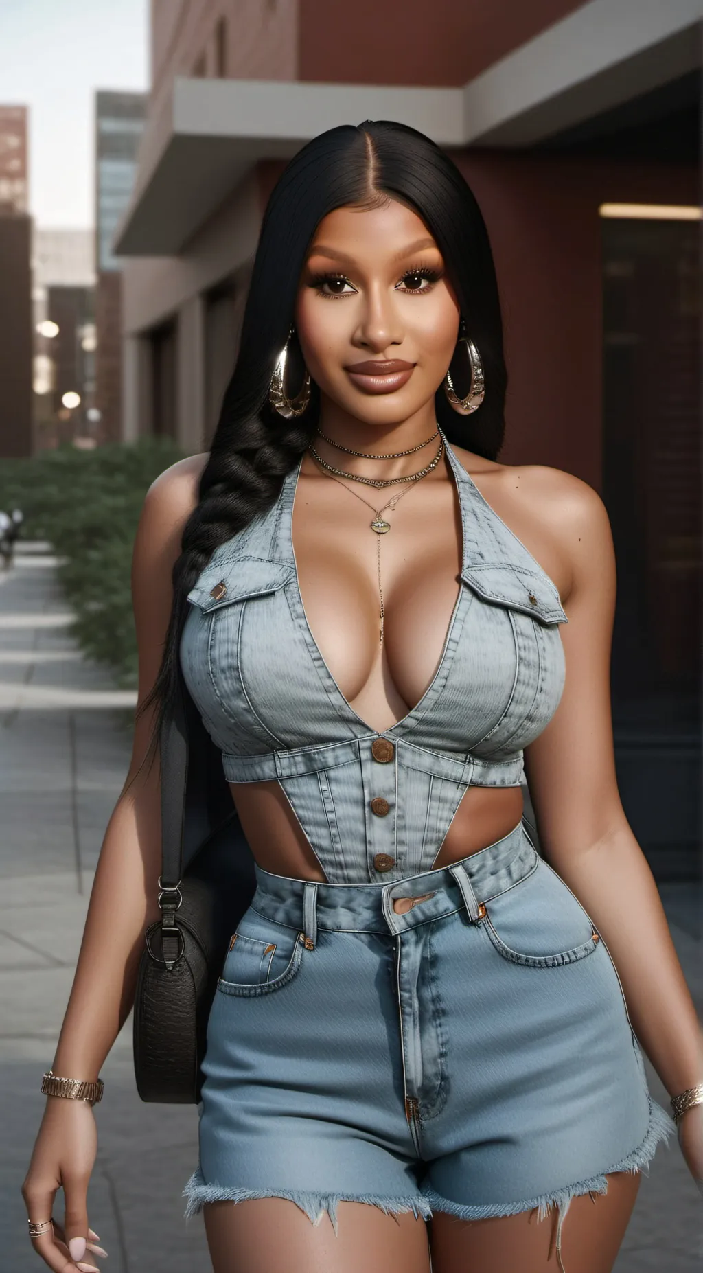 ai character: Cardi B background