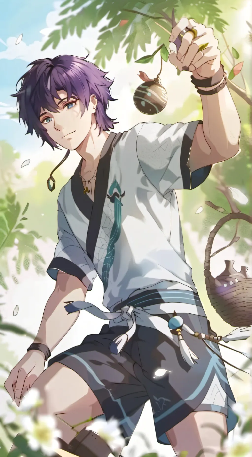 ai character: finral glint background