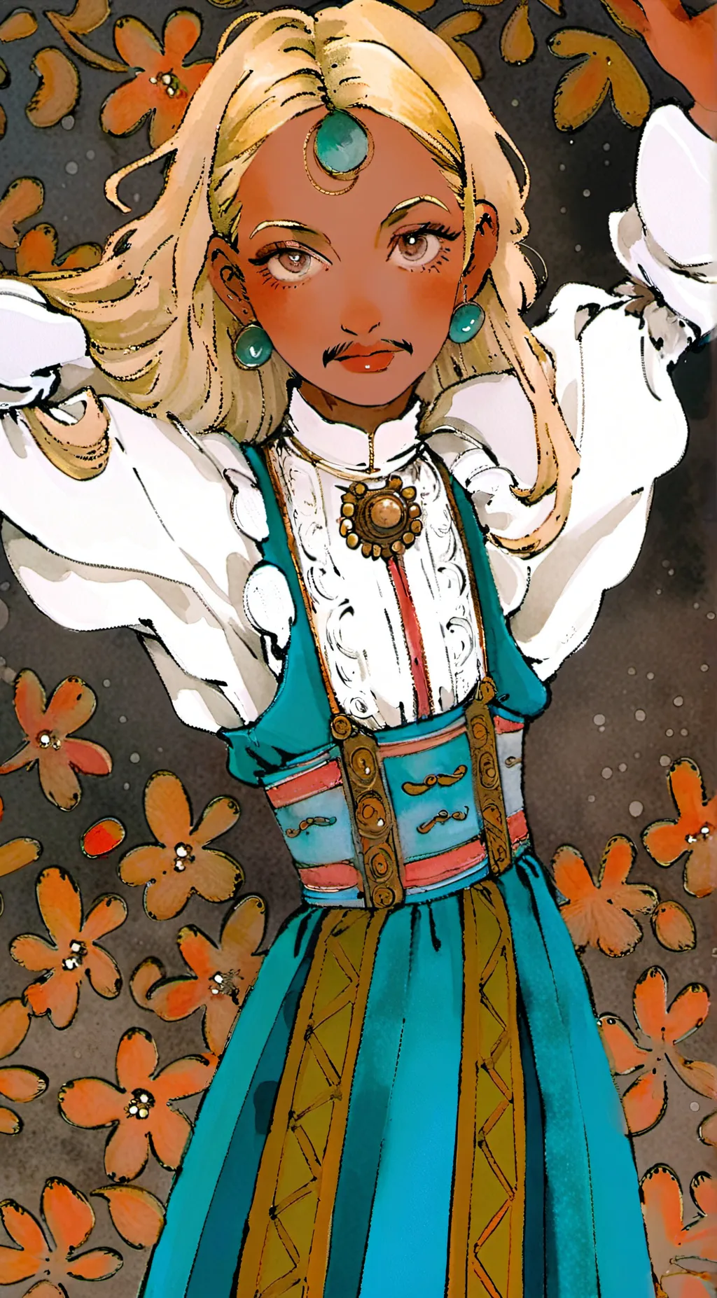 ai character: Queen' slayyyy background