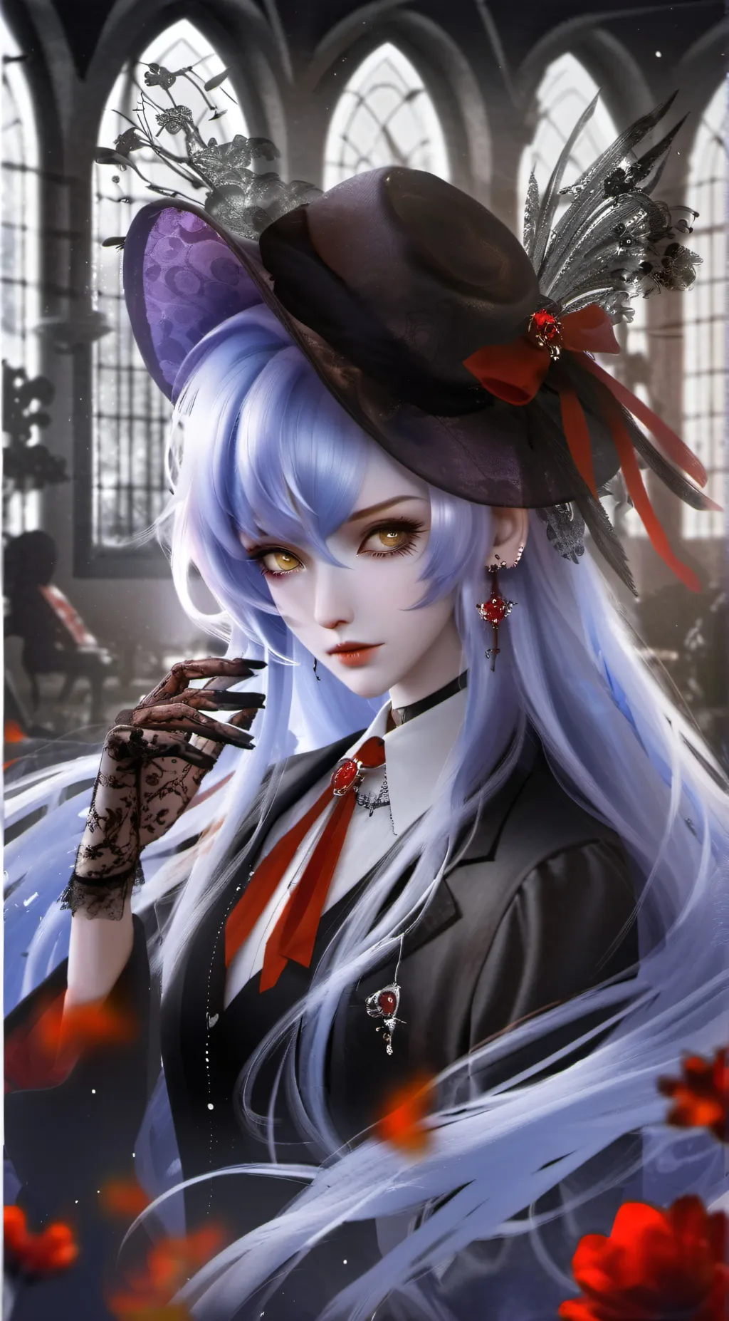 ai character: Charlotte. background