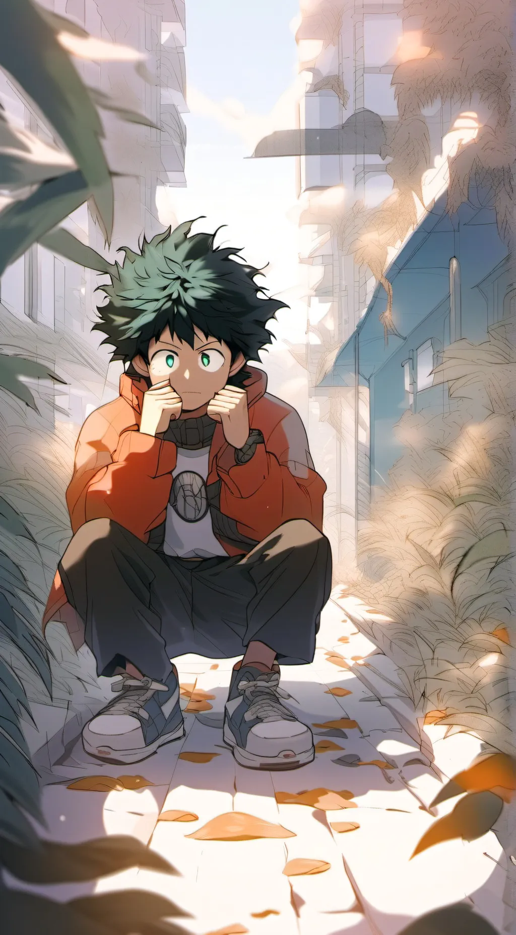 ai character: Deku background