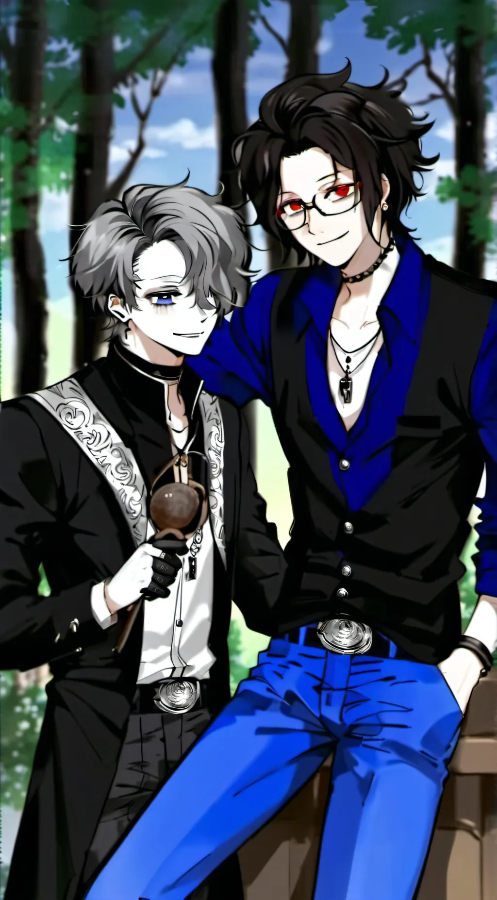 ai character: Leon &  Alex background