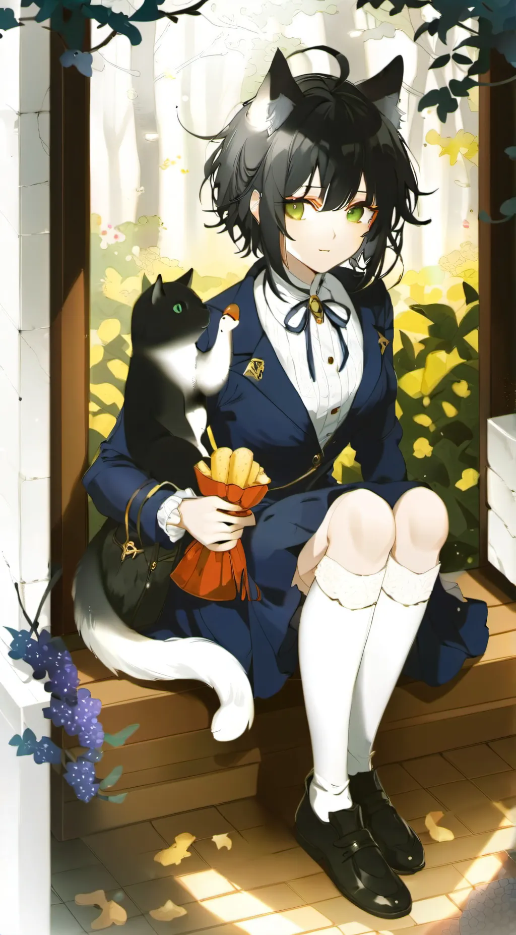 ai character: Kit🐱 background