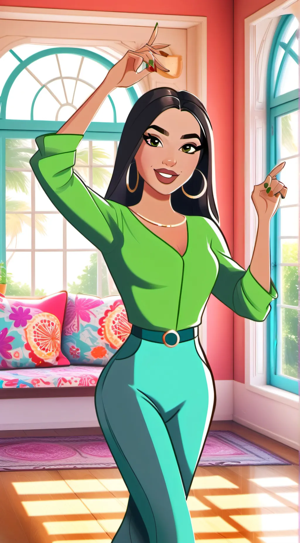 ai character: Jamie  background