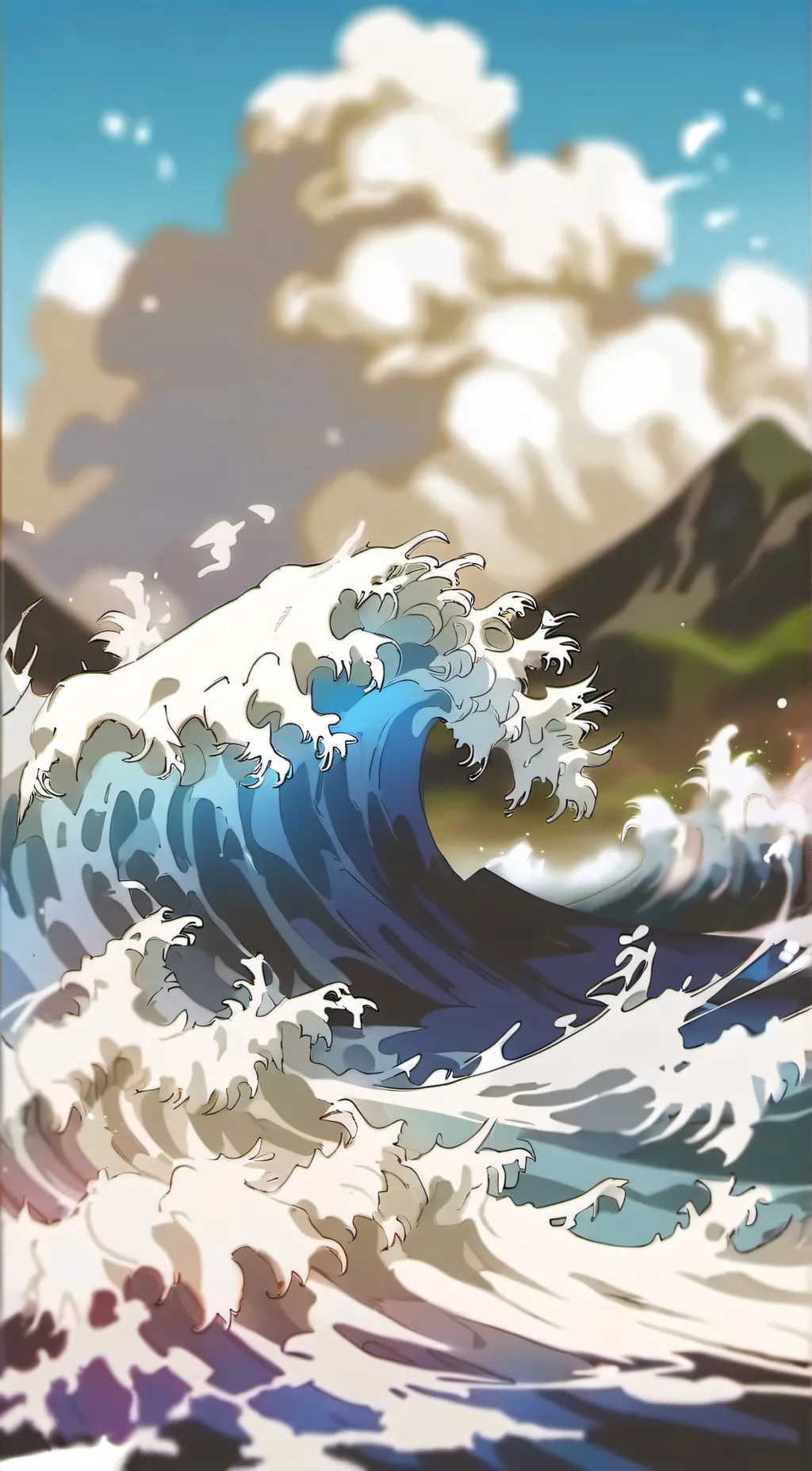 ai character: Tsunami! background