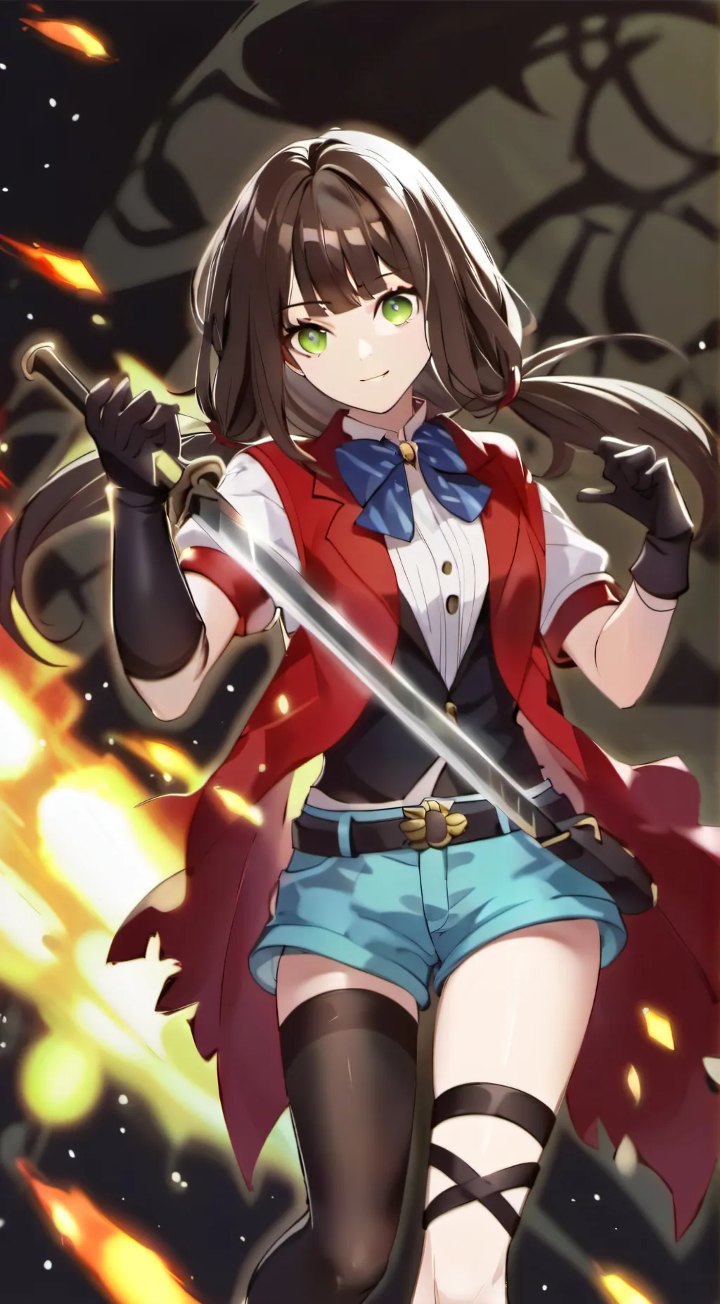 ai character: Lucky  background