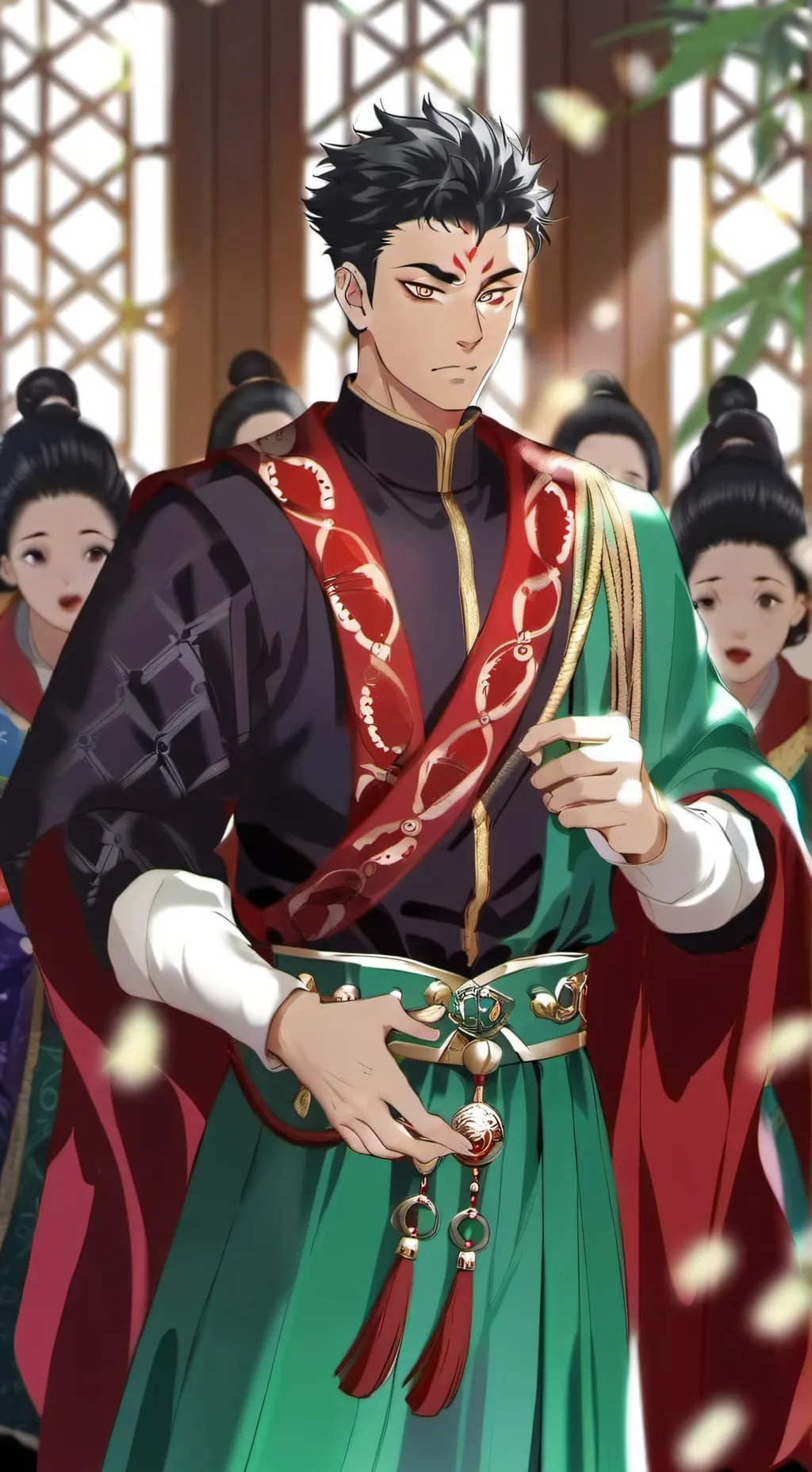 ai character: ✝ Gyomei ✝  background