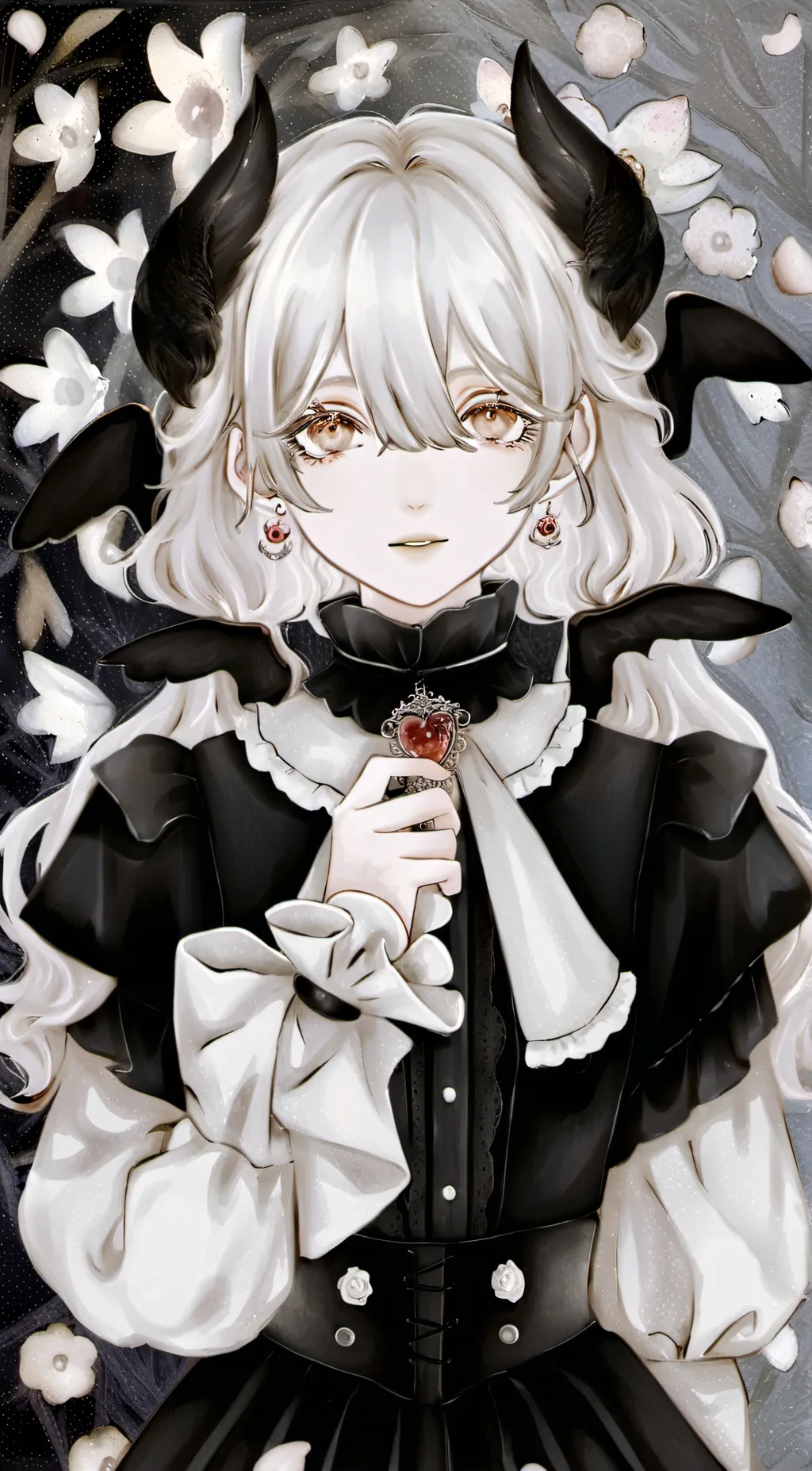 ai character: winter background