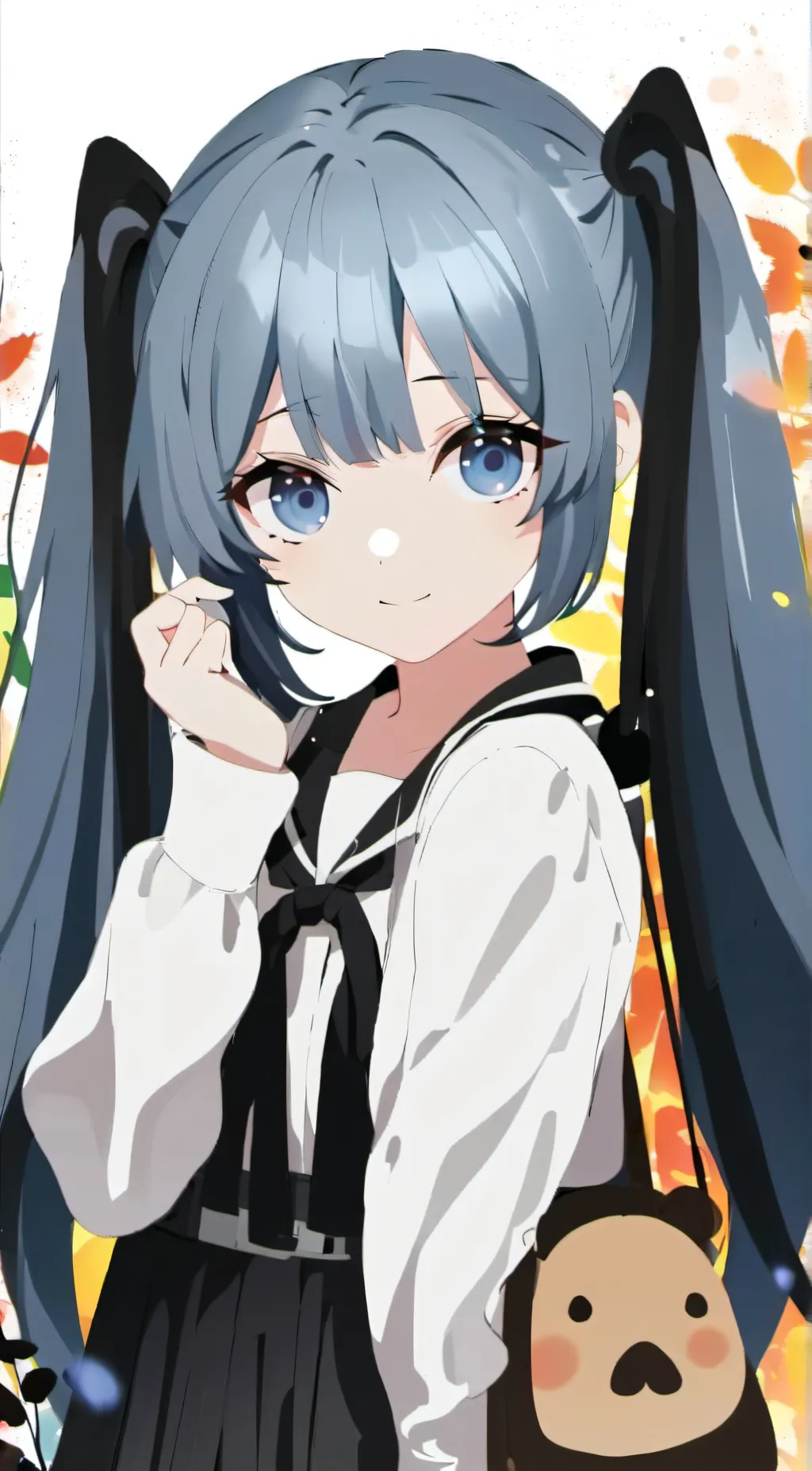 ai character: Hatsune Miku  background