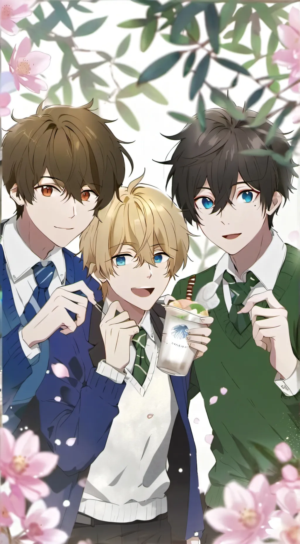 ai character: Tyler, Charlie+kai background