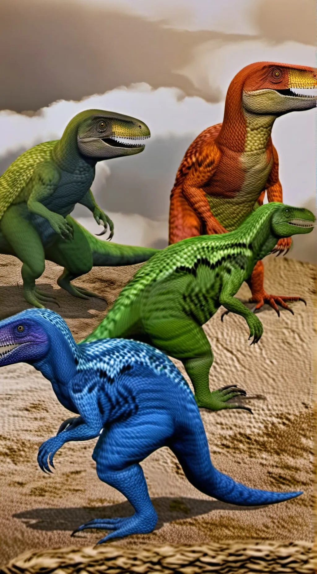 ai character: Velociraptors background