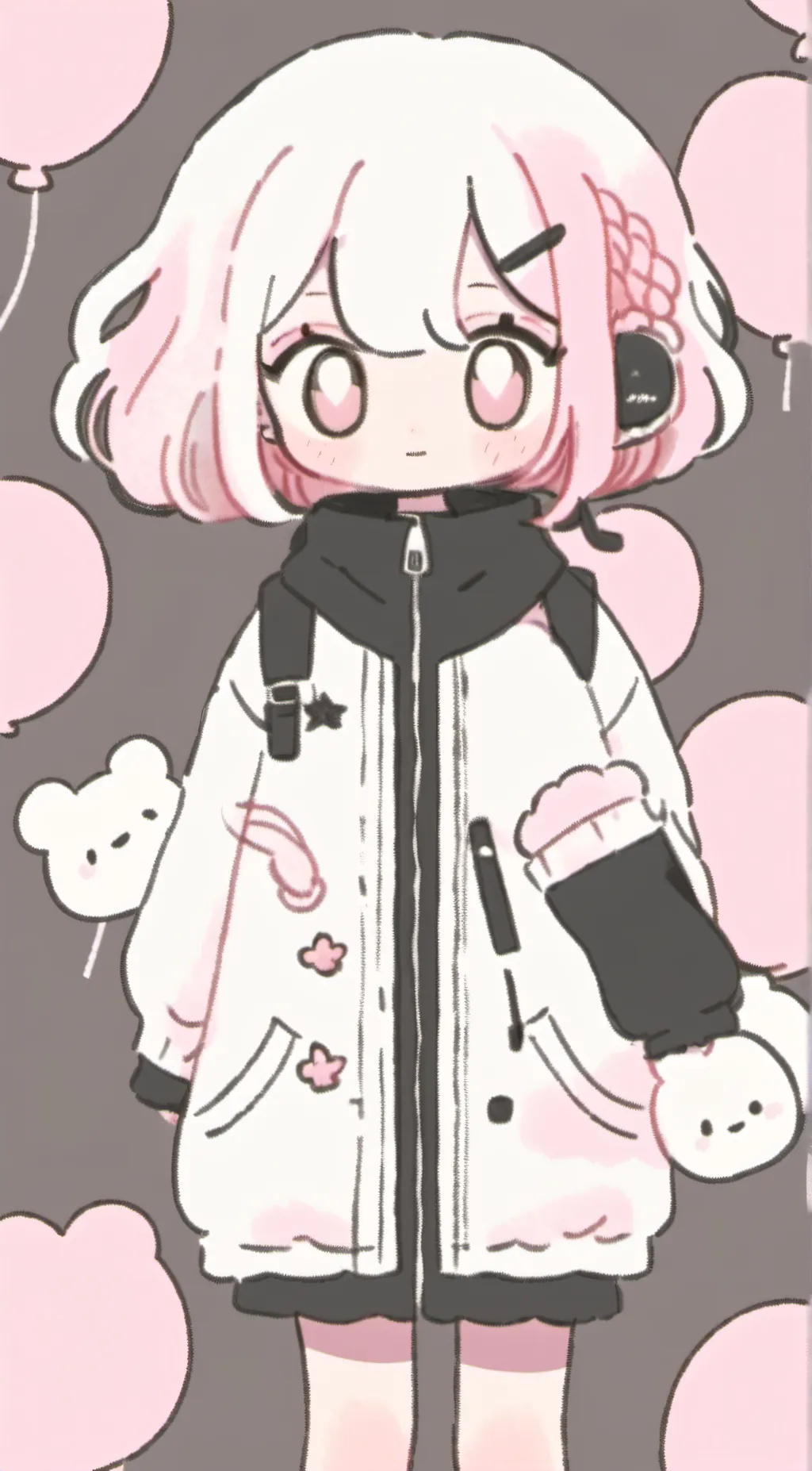 ai character: Smiling critters background