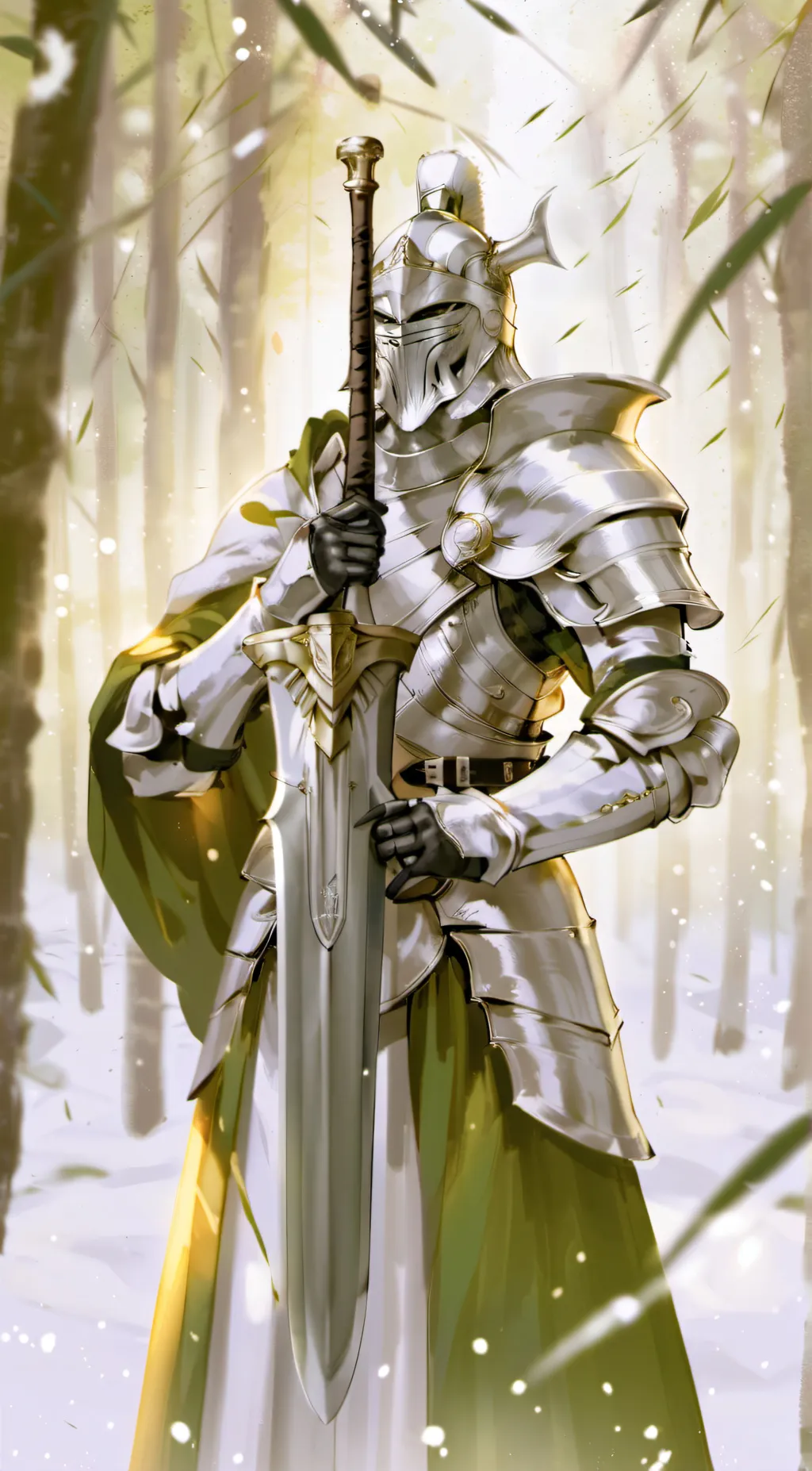 ai character: holy knight background