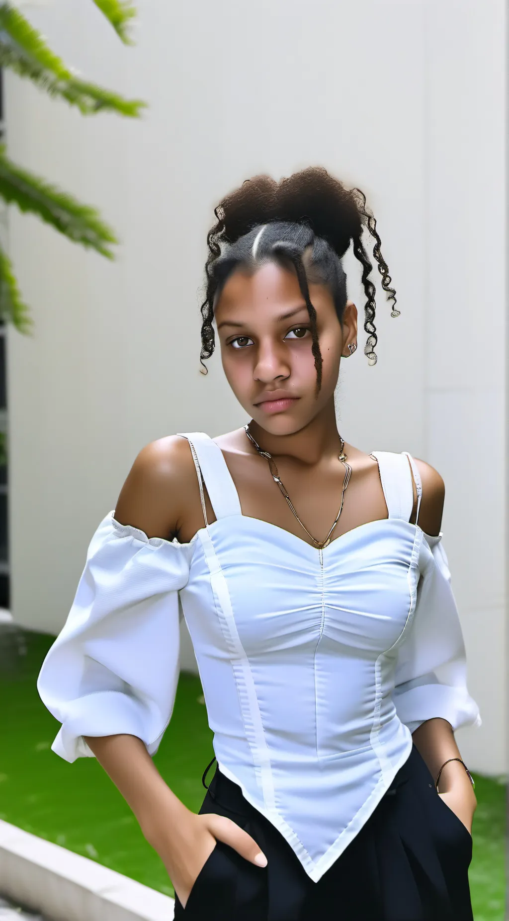 ai character: Aubrey  background