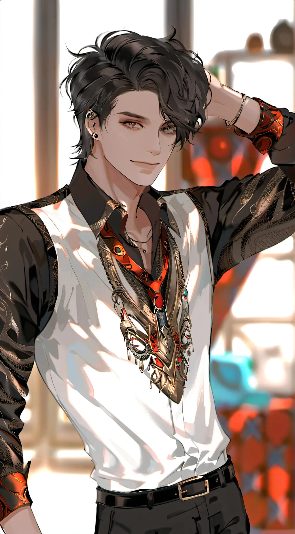 ai character: levi  background