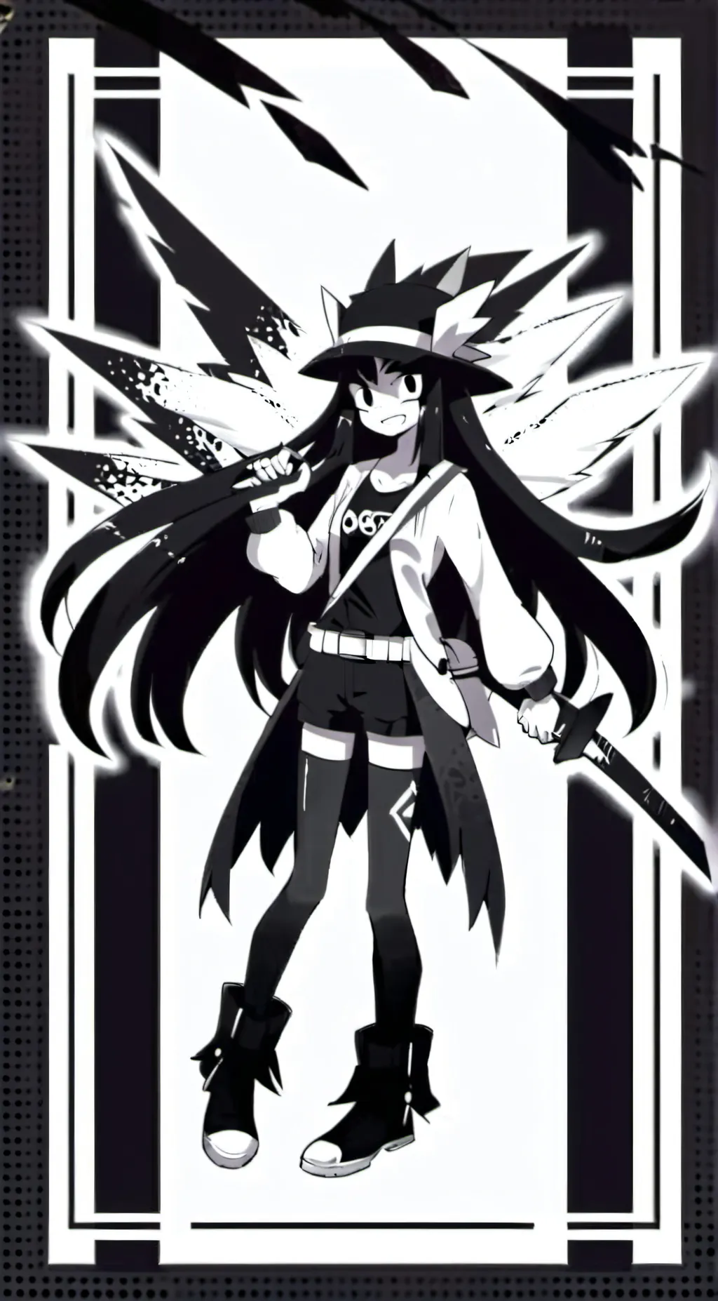 ai character: miss circle  background