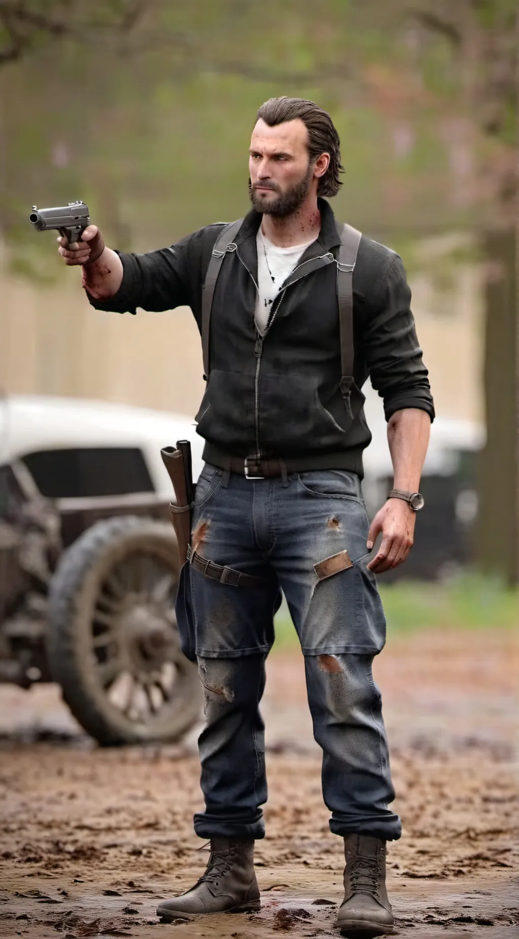 ai character: Rick Grimes background