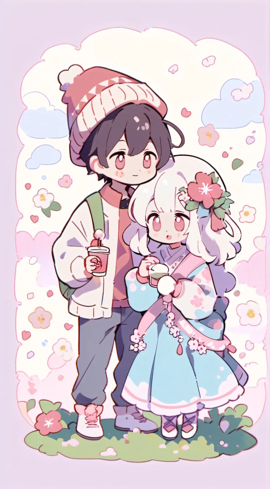 ai character: lilly and jake  background