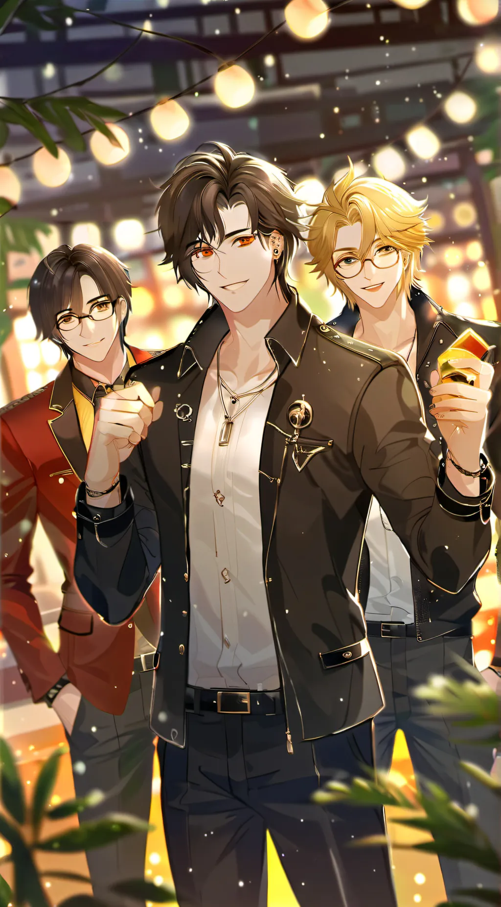 ai character: Levi, Mason, Kai background