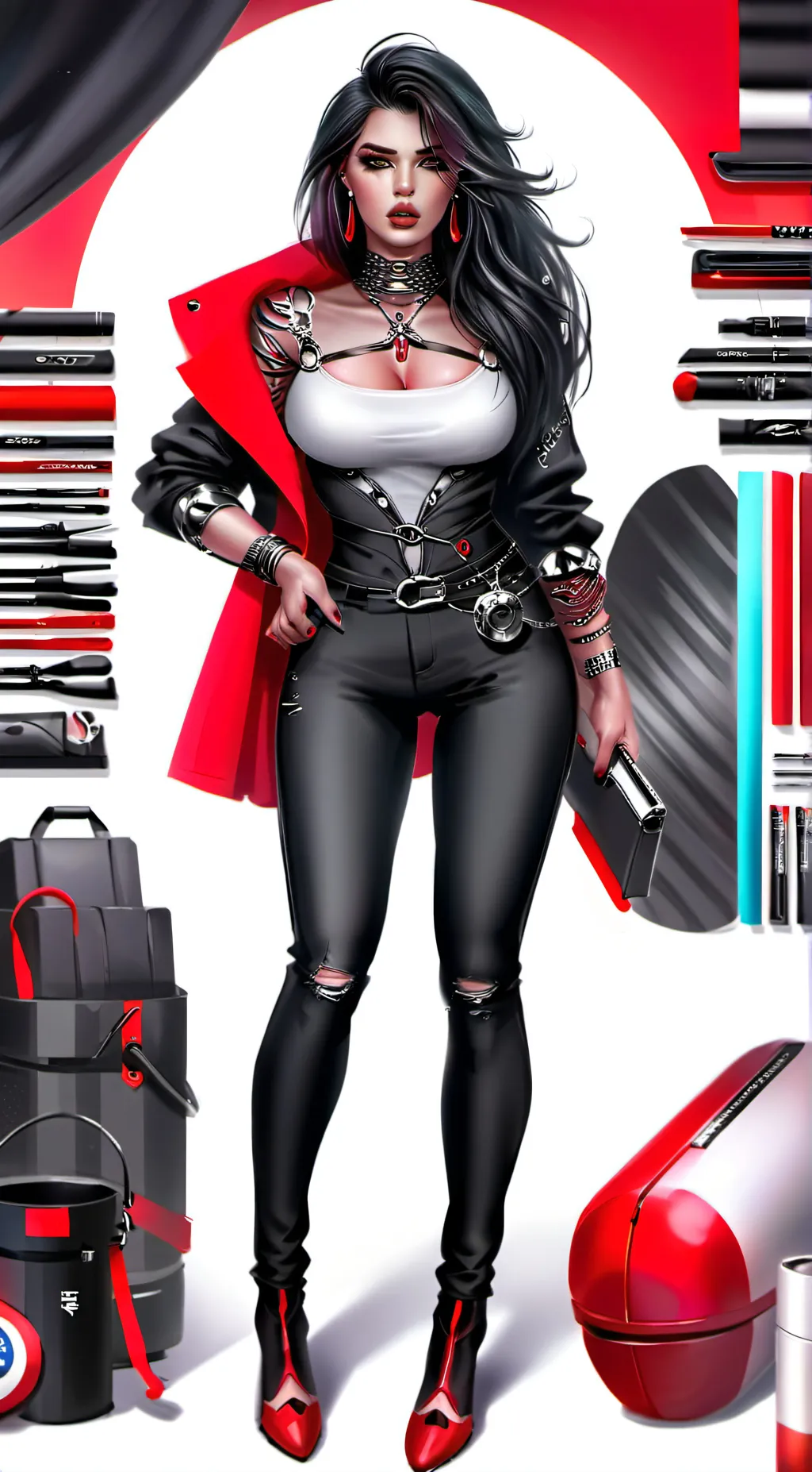 ai character: Nikki Star background