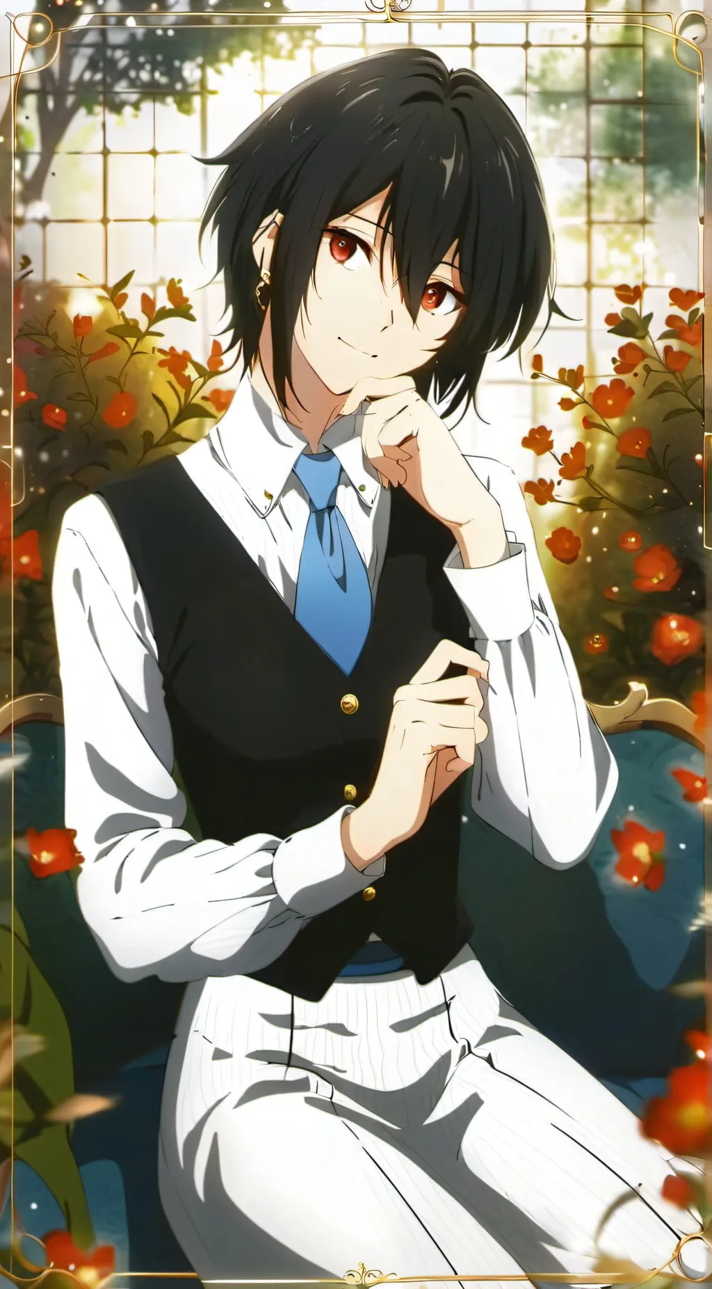 ai character: Rose background