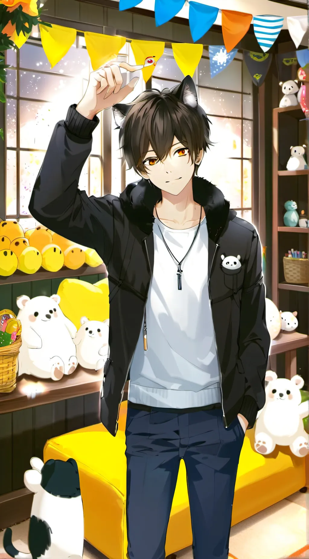 ai character: Leo background