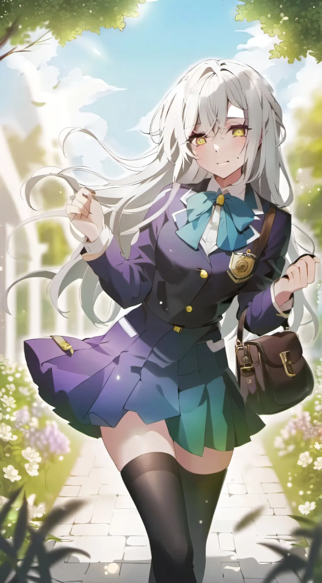 ai character: Rose Ruby background