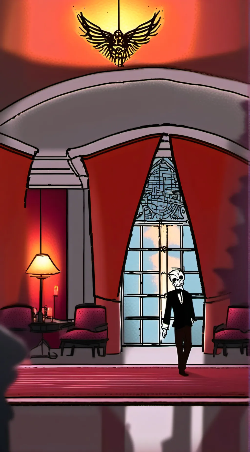 ai character: Lucifer morningsta background