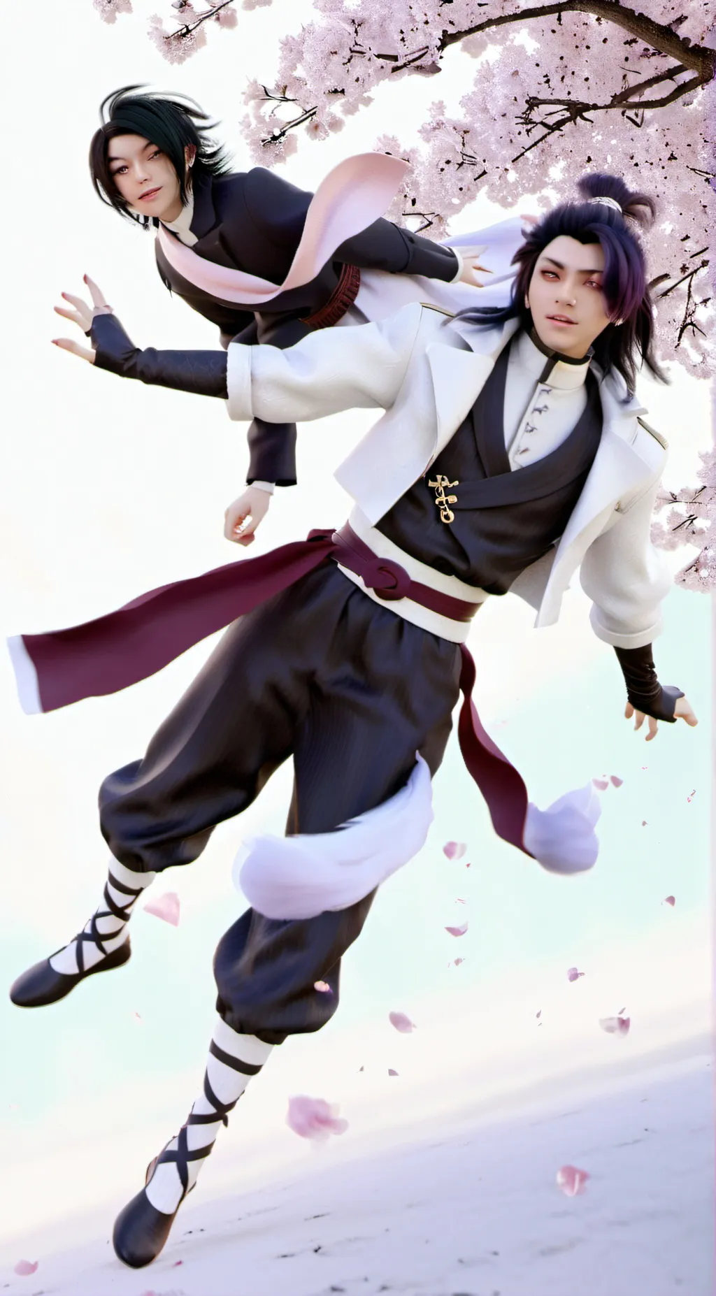 ai character: square one cosplay background