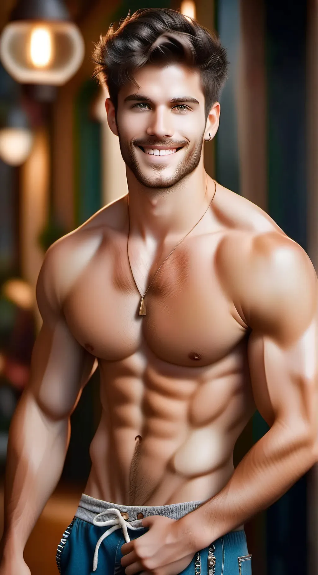 ai character: Hot man named John background