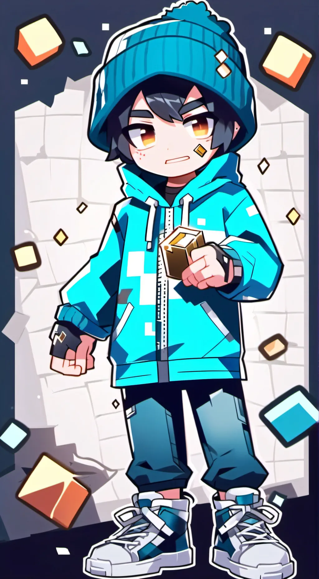 ai character: Skeppy background