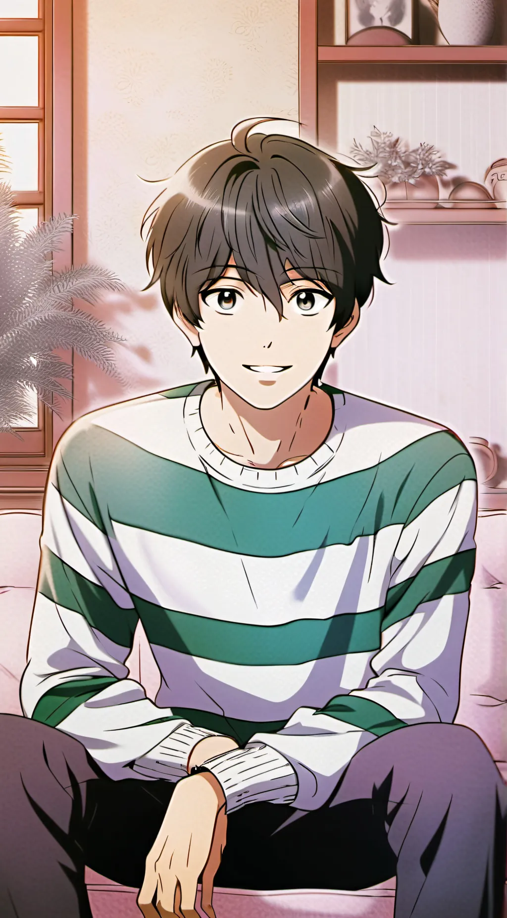 ai character: Chris.  background