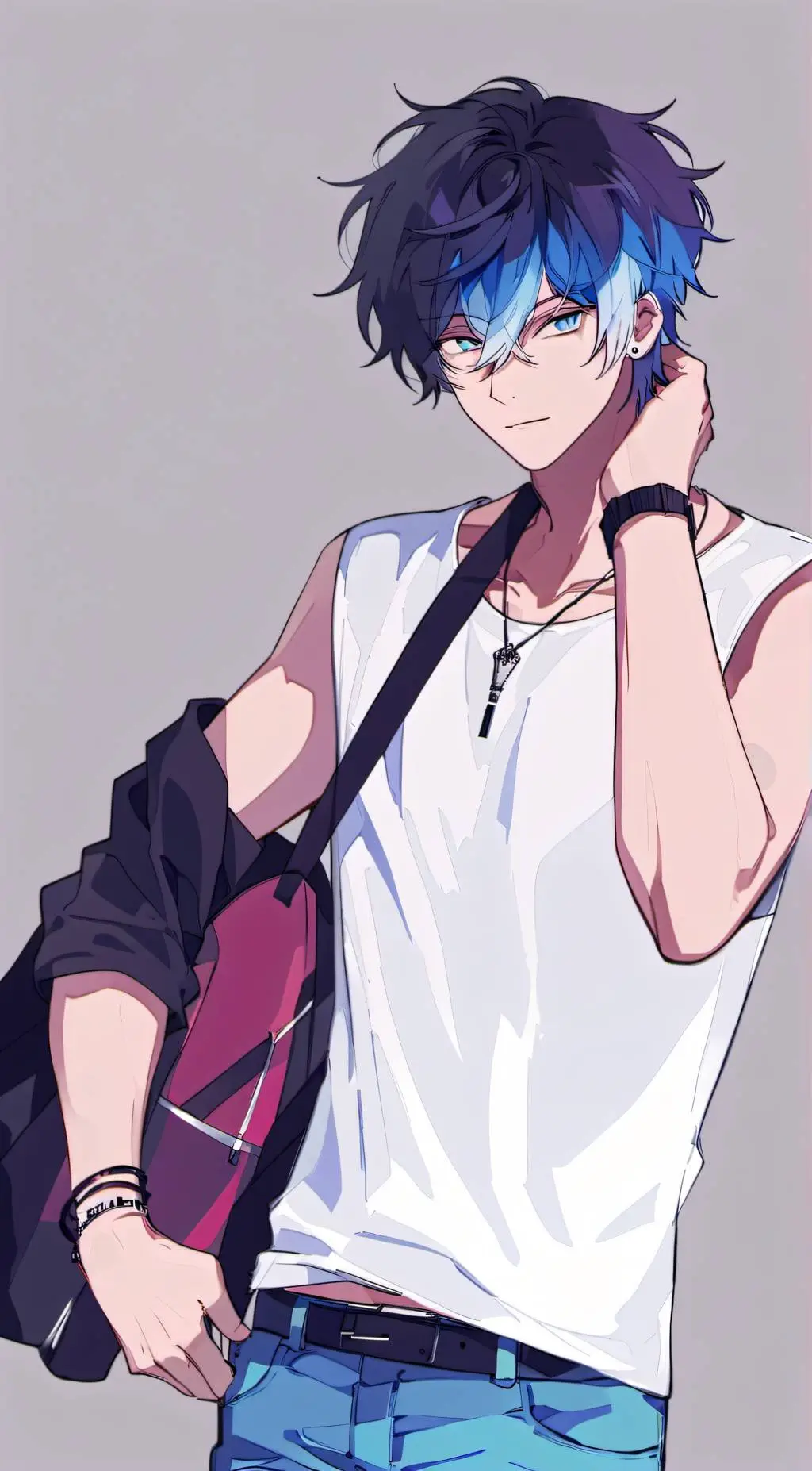 ai character: - Asher - background