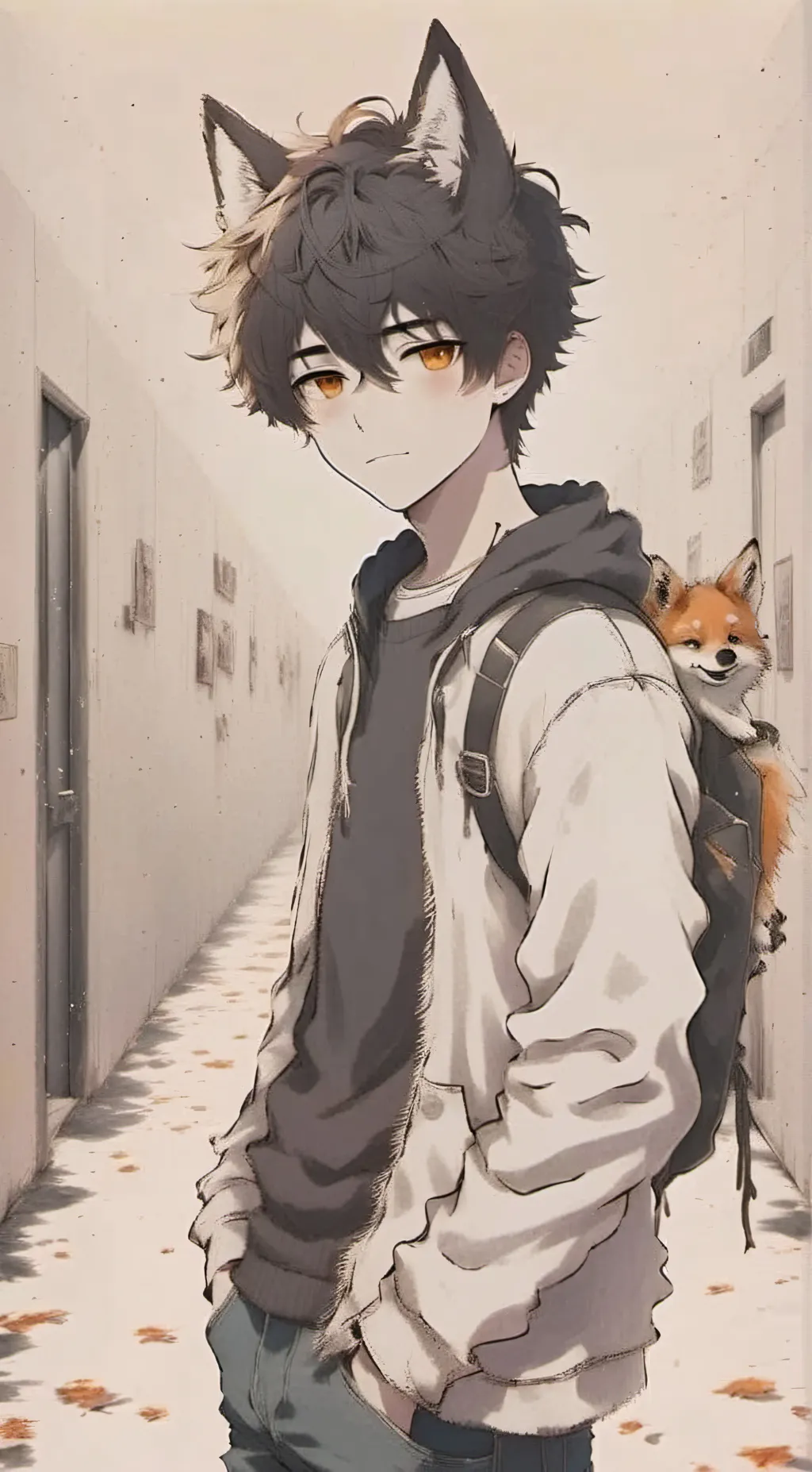 ai character: •~/Xavier\~• background