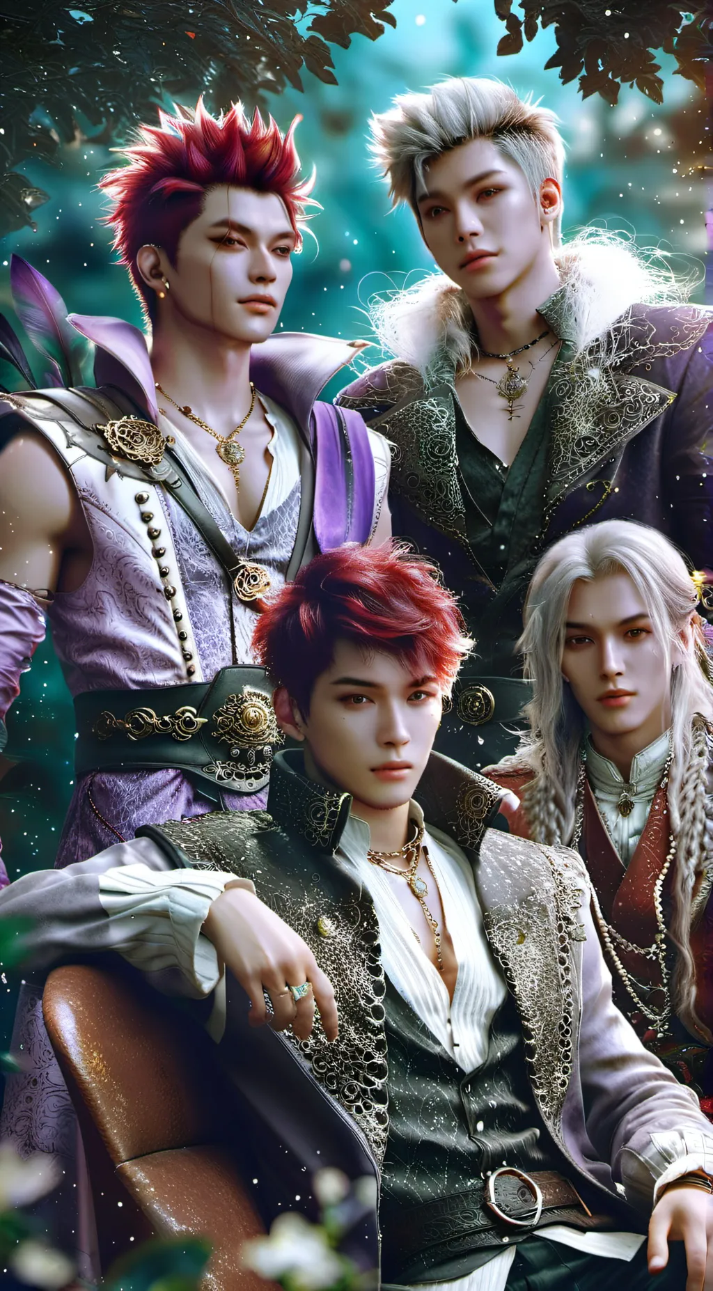 ai character: Max,Ash,Asher,Noah background