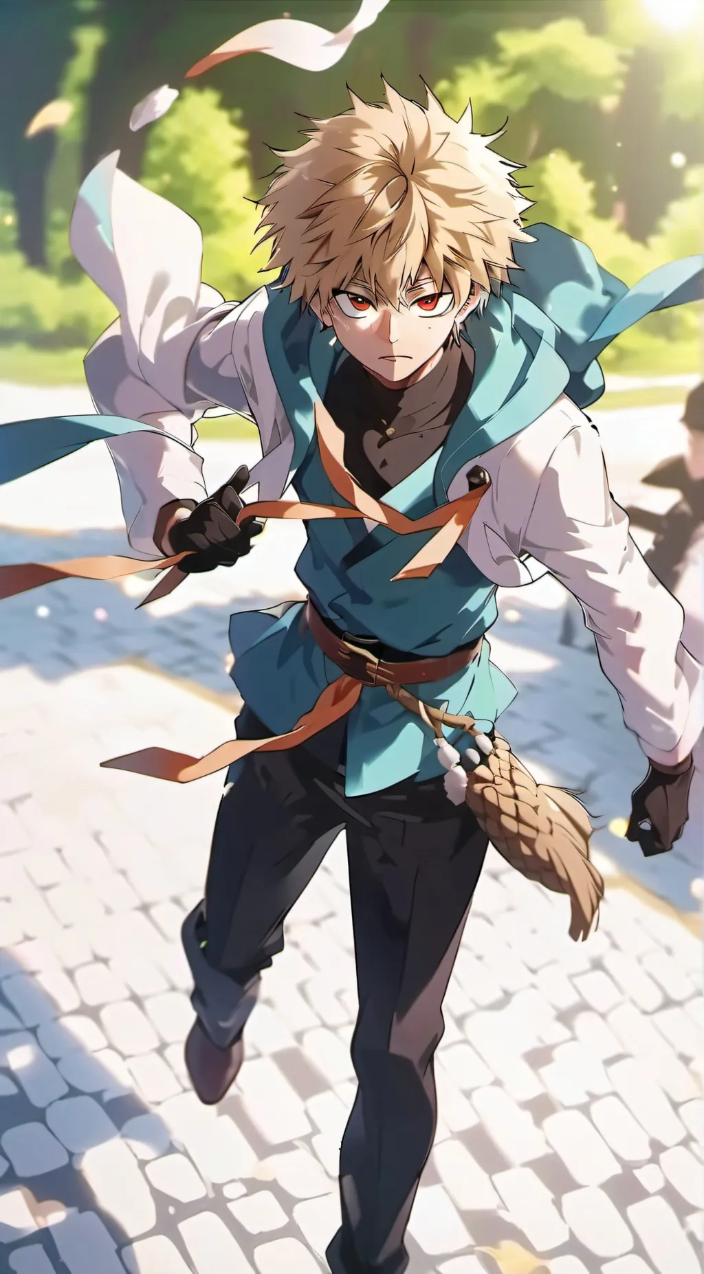 ai character: Katsuki Bakugo background