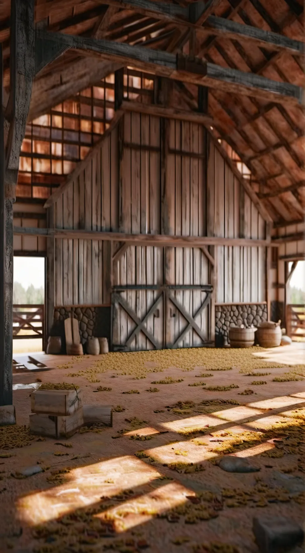 ai character: The Ranch(Barn)  background