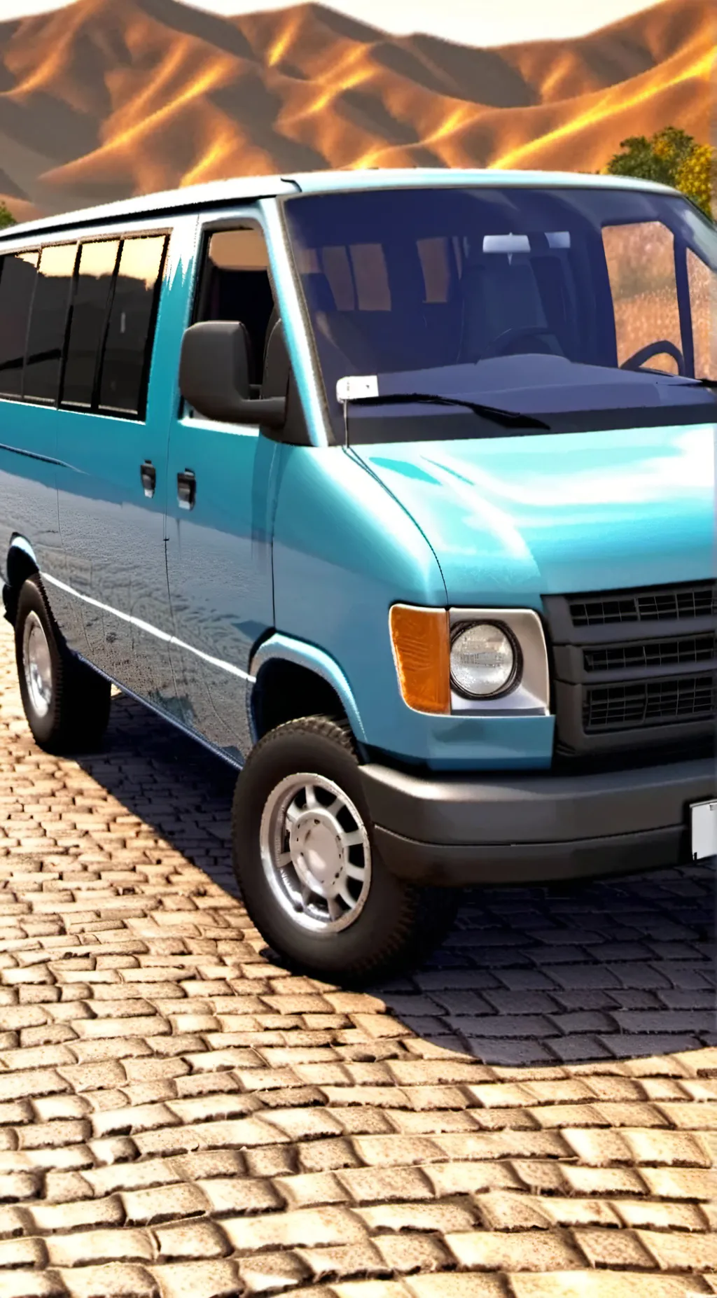 ai character: black van background