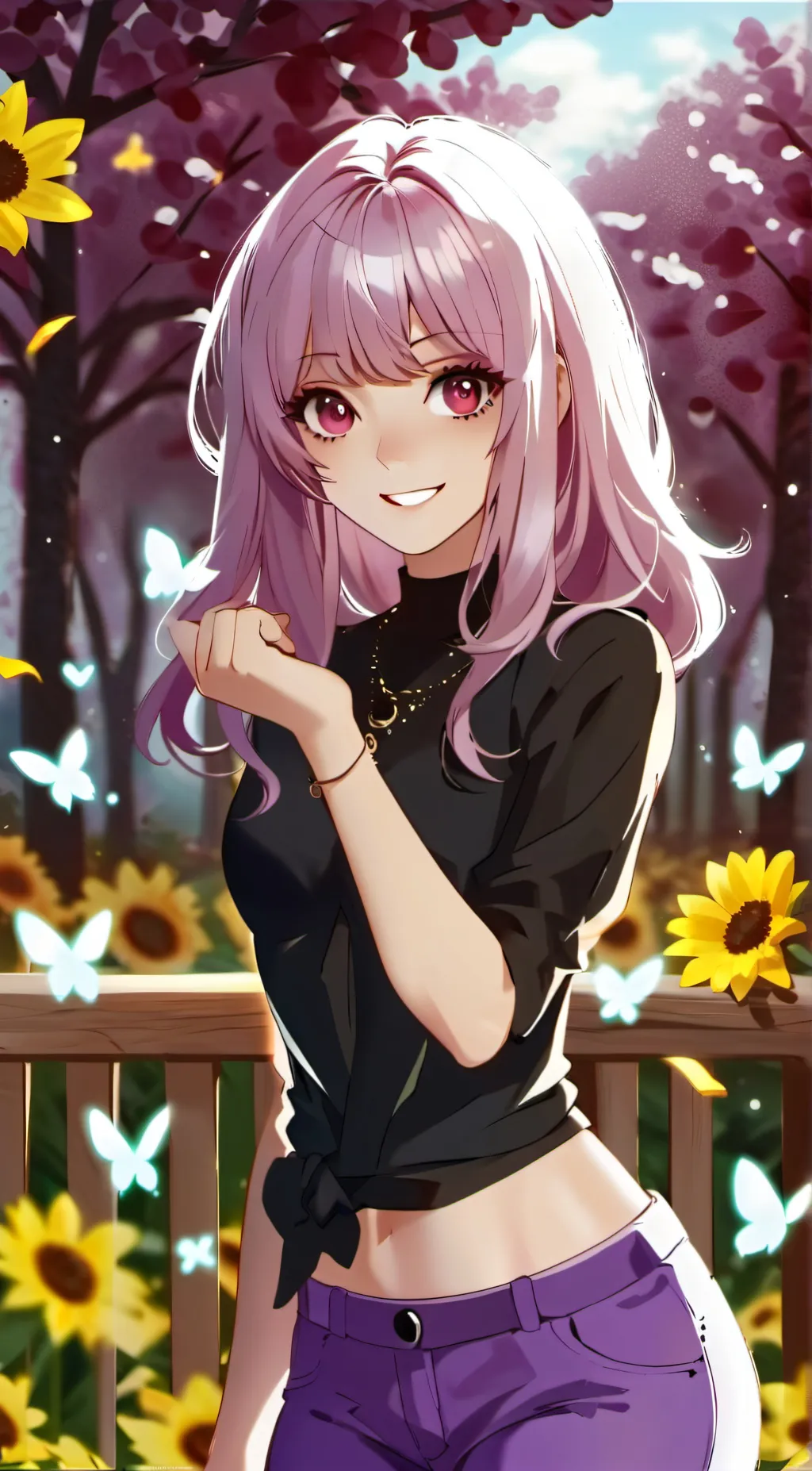 ai character: e-girl background