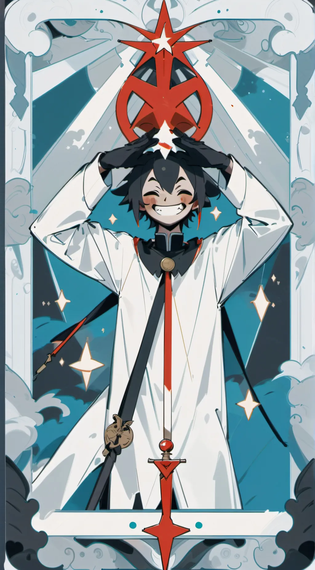 ai character: Pøza background