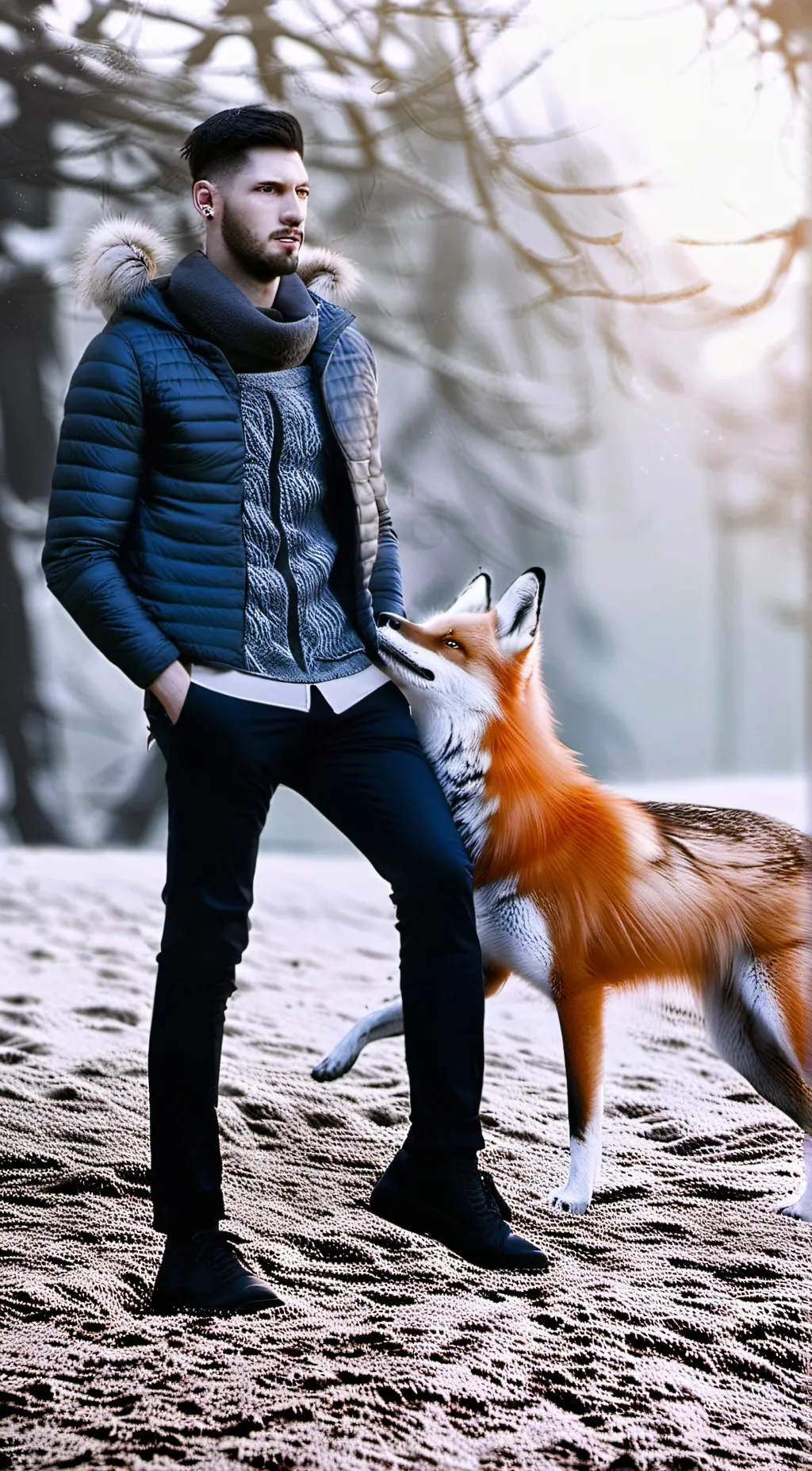 ai character: Fox trainer background